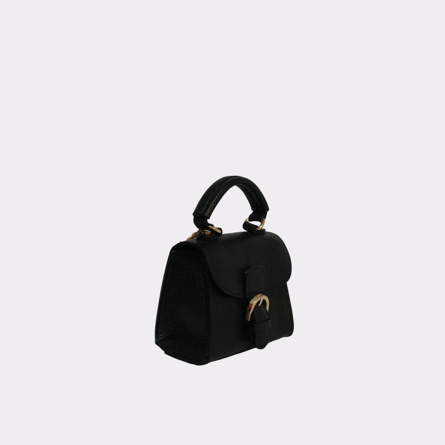 Mini Bag with Flap Cover - Black