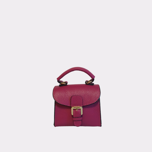 Mini Bag with Flap Cover - Magenta