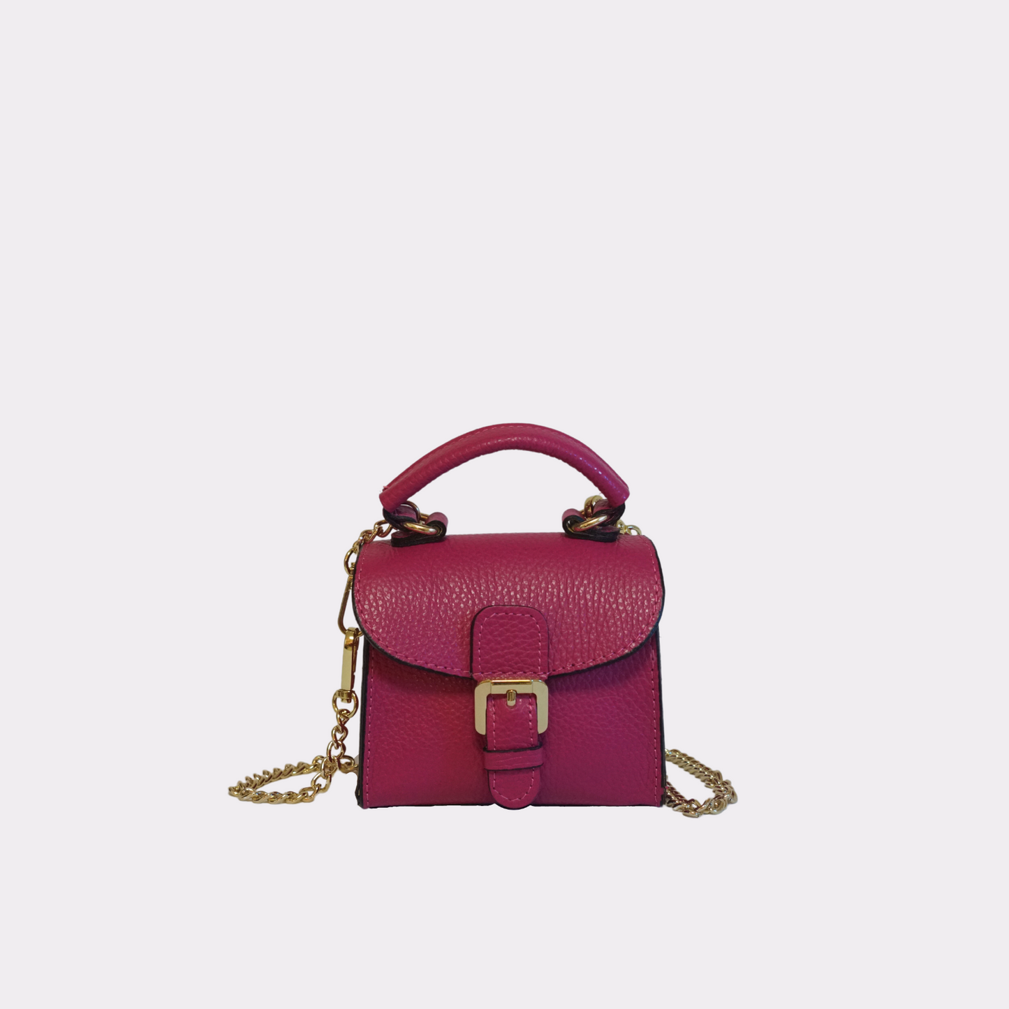 Mini Bag with Flap Cover - Magenta